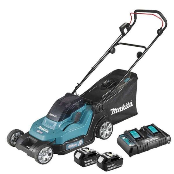 Tondeuse à gazon sans fil Makita DLM432PT2 + 2 batteries de 5,0 Ah